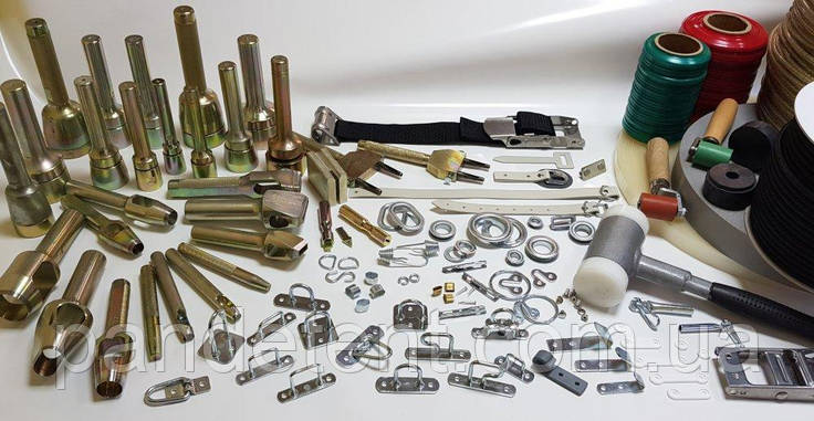 Скоба бортова 37 мм під трос Bozamet (Польща) кріплення тенту горизонтальна., фото 2