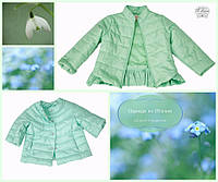 Стильна дитяча куртка для дівчинки MONE Україна 1472-8 Зелений 104 см  ⁇  Верхній одяг для дівчаток