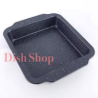 Деко для випічки з мармуровим антипригарним покриттям 26,5х23 см