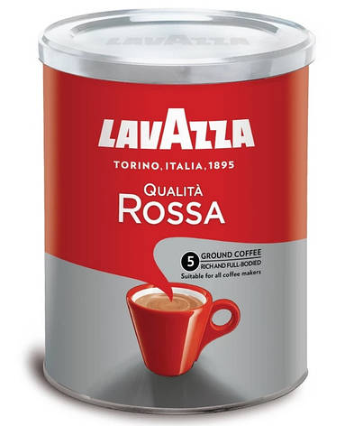 Кава мелена Lavazza Qualita Rossa, ж\б, 250г, фото 2