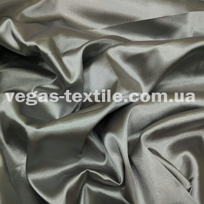 Атлас стрейч Світло-сірий