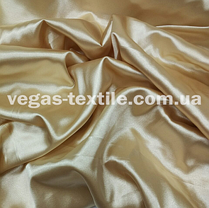 Атлас стрейч Бежевий