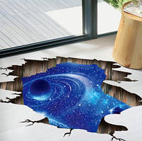 Підлогова 3D наклейка "Космос" - розмір наклейки 60*90см