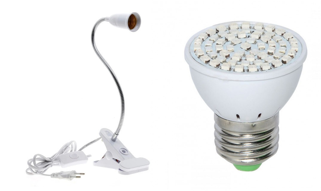 Фітолампа GreenHouse GR-5 із світильником-прищіпкою, фото 1