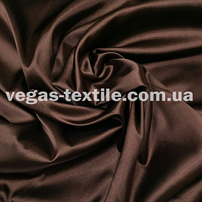 Атлас стрейч Коричневий