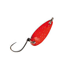 Блешня Nomura Akira Trout Area Spoon 3.5 гр 30мм Fluo Red Silver Glitter