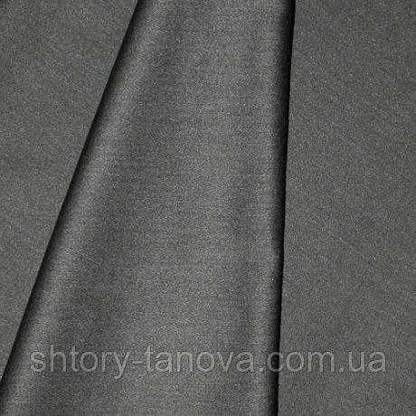 Сатин для штор Іспанія чорний, фото 1