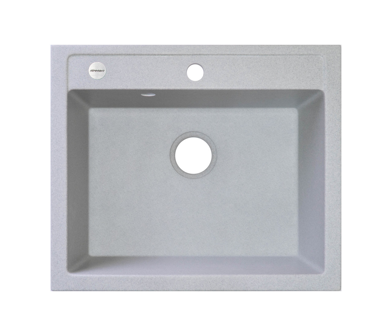 Гранітна мийка Adamant Prizma 09 Light-Gray 5950 світло-сіра, фото 1