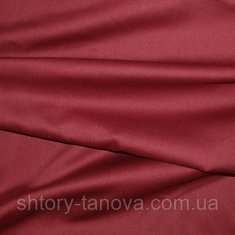Сатин для штор Іспанія бордо, фото 1