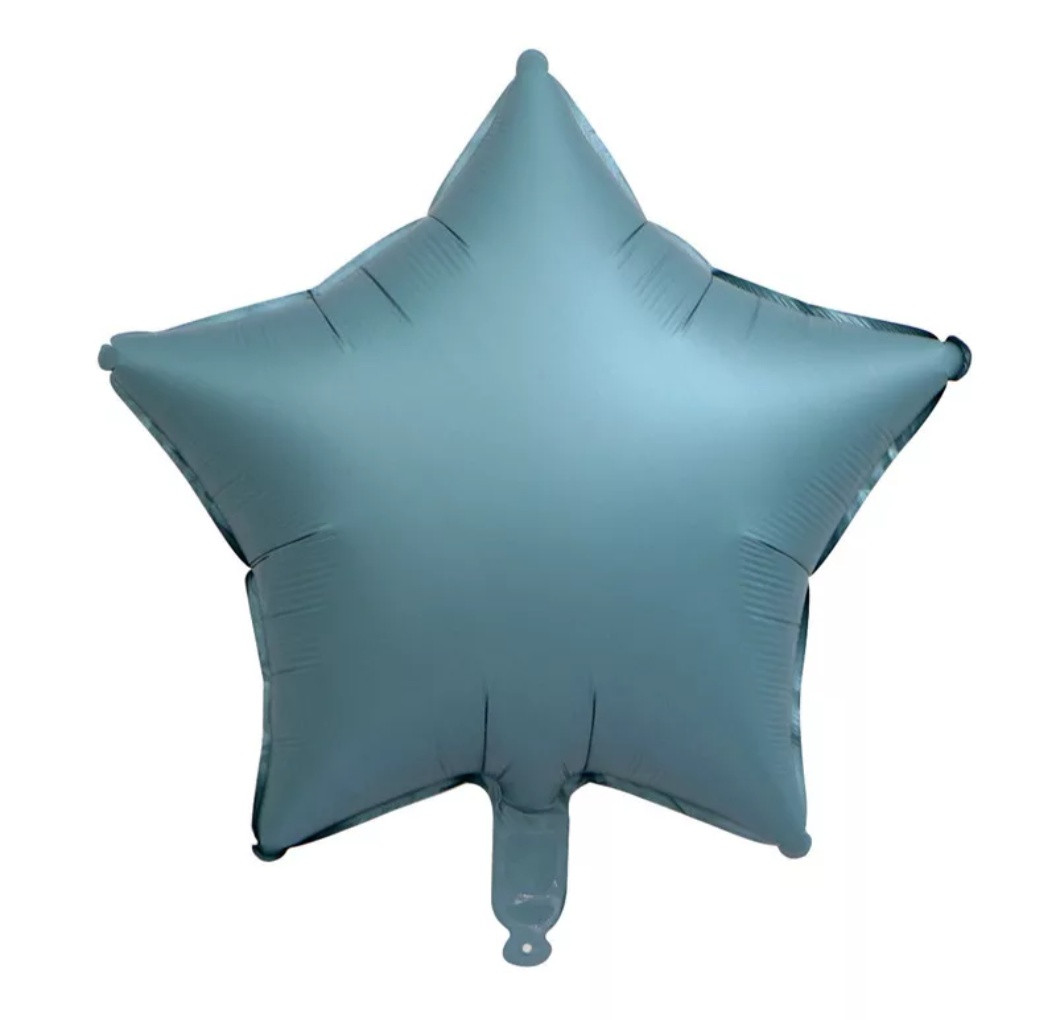Satin Luxe фольгований куля зірка сріблясто-сіра 45 див.