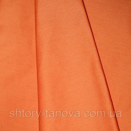 Сатин для штор мандарин Іспанія, фото 1