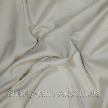 Сатин для штор Іспанія палив.молоко, фото 1