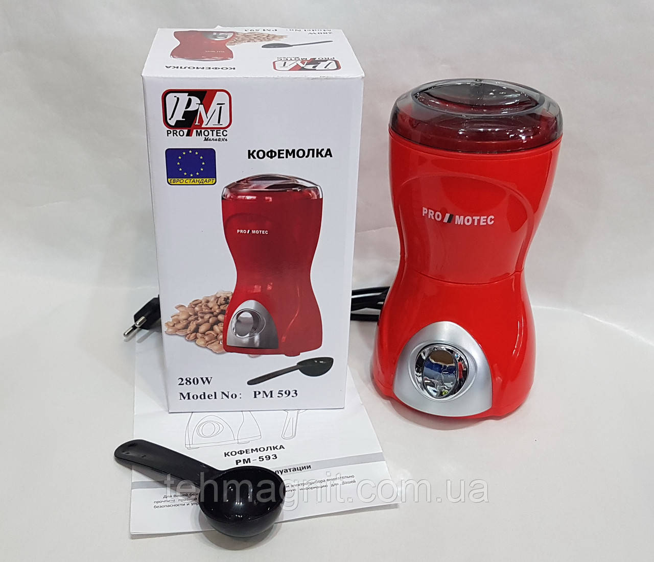 Кавомолка Promotec PM-593 подрібнювач 280W