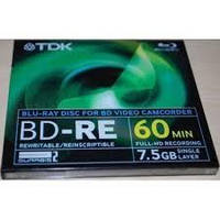 Диски для видеокамеры Blu-ray TDK BD-RE 7,5 GB 60 min