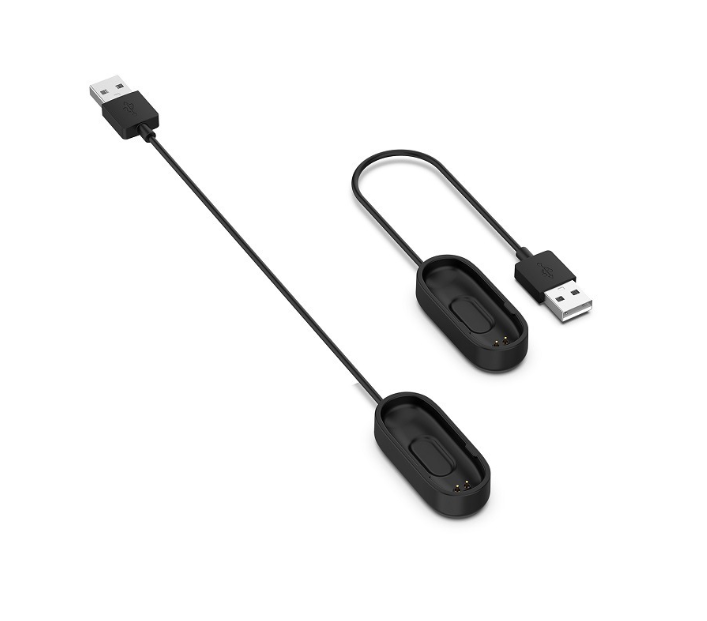 Кабель Mi Band 4 - 20см зарядний зарядка USB charger Mi Fit Чорний