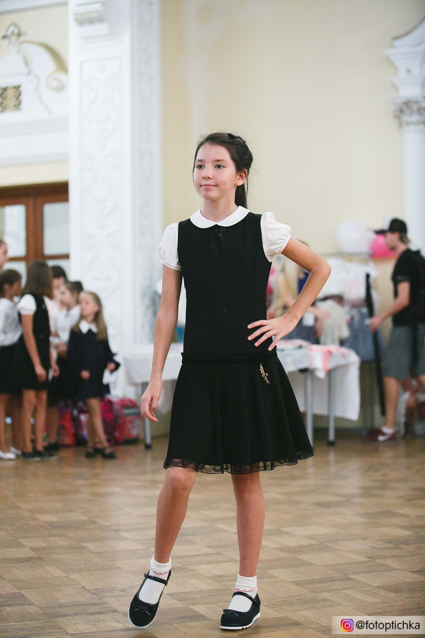 Шкільний сарафан для дівчинки Шкільна форма для дівчаток MONE України 1295