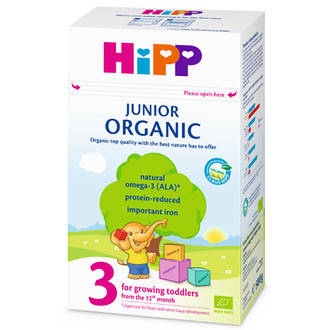 Органічна суха дитяча молочна суміш HiP Organic 3, 500 г