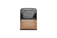 Чоловіча шкіряна сумка-трансформер Bag Folio by Pininfarina з наплічними ременями чорна з коричневим