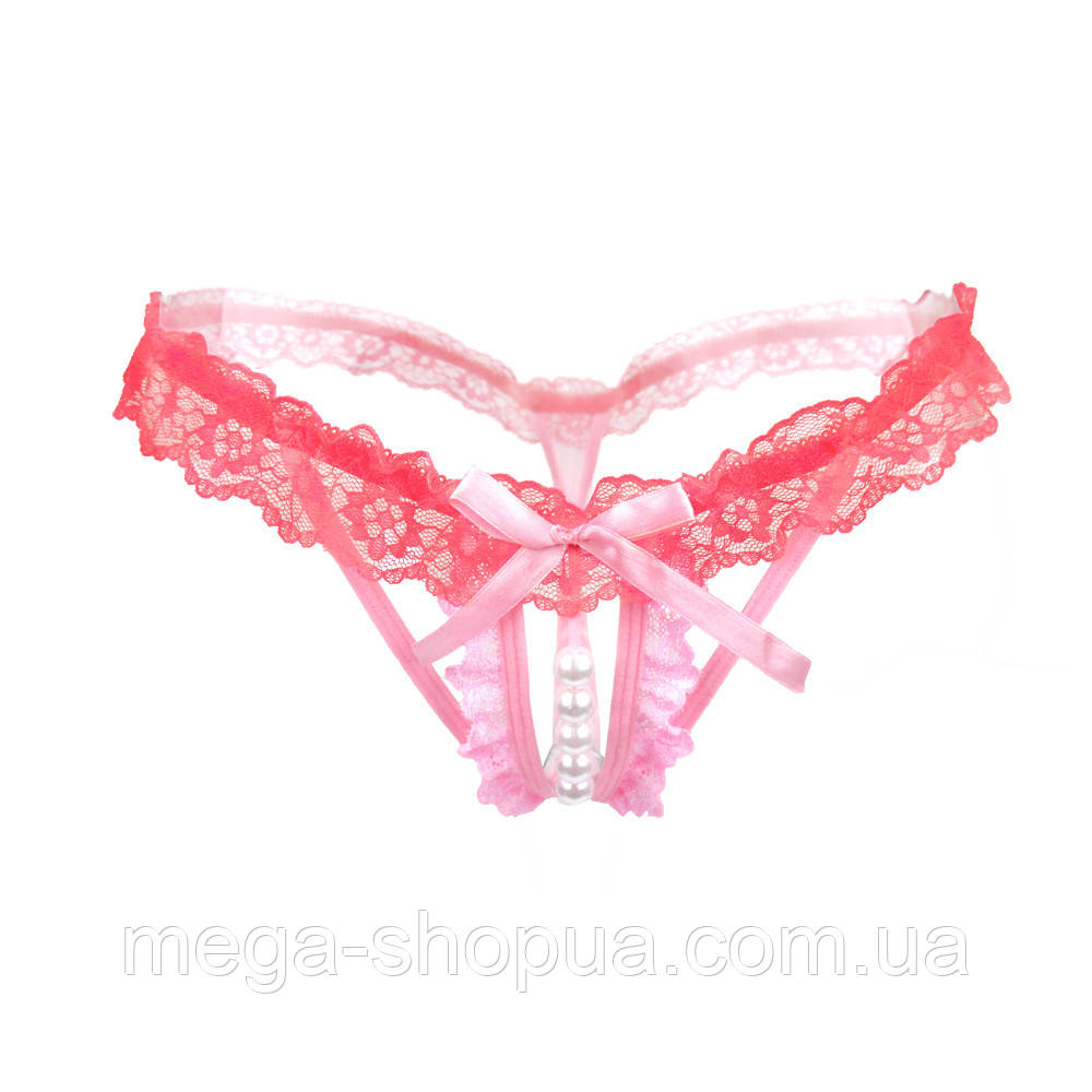 Еротичні сексуальні трусики жіночі стрінги з вирізом. Сексуальна спідня білизна одяг для рольових ігор WS2
