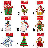 Ялинкова іграшка фігурка Сніжинка, 13 см, синій, пінопласт (000562-7), фото 2