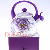 Чайник емальований зі свистком Zauberg, об'єм 2,2 л, фото 4