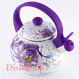 Чайник емальований зі свистком Zauberg, об'єм 2,2 л, фото 2