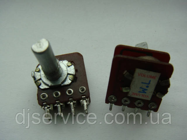 Потенціометр RK16 104b (b100k) 20mm з імпульсами для пультів