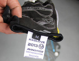 Велорукавиці безпалі Mandater RX Glove (чорні), фото 4