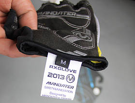 Велорукавиці безпалі Mandater RX Glove (сині), фото 3