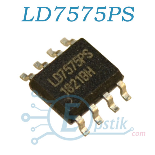 LD7575PS, високовольтний ШІМ контролер, SOP8