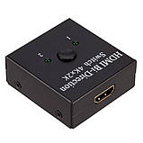 HDMI комутатор / спліттер двонаправлений на 2 порти 4K свитч bi direction Switch Splitter свіч перемикач розгалужувач HDMI ( WD2-1, фото 5