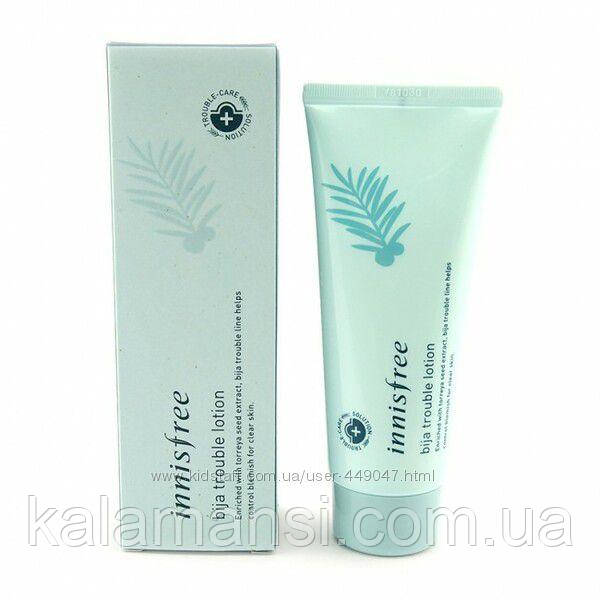 Активный лосьон для чувствительной проблемной кожи Innisfree Bija Trouble Lotion 100 мл - фото 1 - id-p1023514966