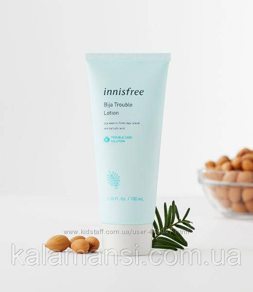 Активный лосьон для чувствительной проблемной кожи Innisfree Bija Trouble Lotion 100 мл - фото 2 - id-p1023514966