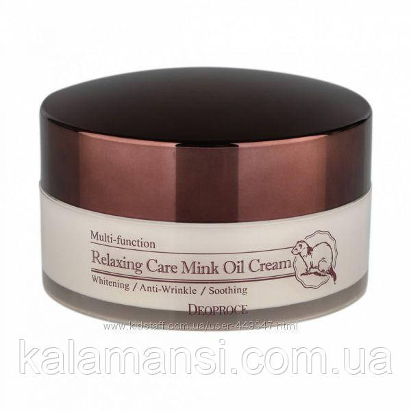 Крем розслаблюючий із жиром норки Deoproce Relaxing Care Mink Oil Cream 100 г