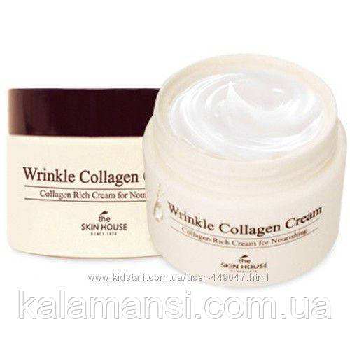 Антивозрастной питательный крем с морским коллагеном The Skin House Wrinkle Collagen Cream 50 мл - фото 3 - id-p1023515106