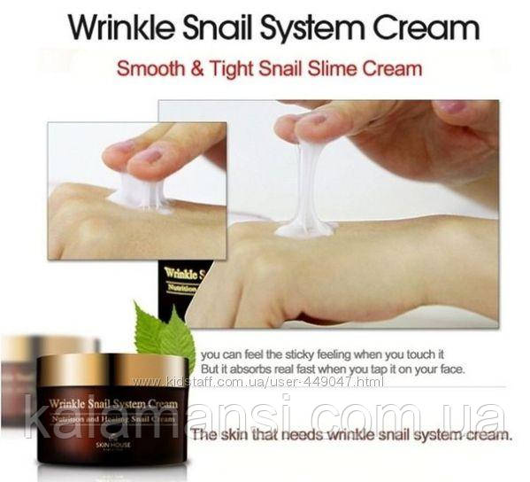 Лечебный улиточный крем The Skin House Wrinkle Snail System Cream 50 мл - фото 4 - id-p1023515162