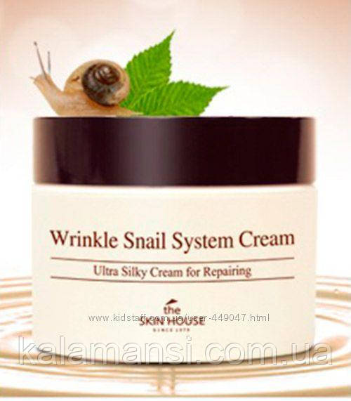 Лечебный улиточный крем The Skin House Wrinkle Snail System Cream 50 мл - фото 3 - id-p1023515162