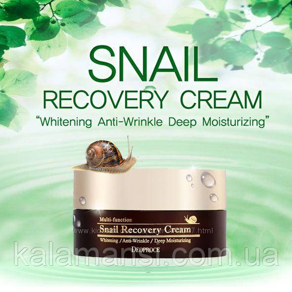 Многофункциональный восстанавливающий крем с улиточной слизью Deoproce Snail Recovery Cream 100 мл - фото 3 - id-p1023515178
