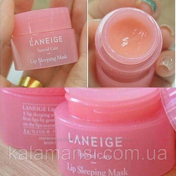 Ночная ягодная питательная маска для губ Laneige Lip Sleeping Mask Berry 3г - фото 3 - id-p1023516938