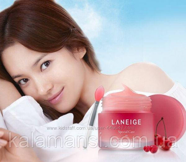 Ночная ягодная питательная маска для губ Laneige Lip Sleeping Mask Berry 3г - фото 2 - id-p1023516938