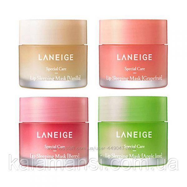 Ночная ягодная питательная маска для губ Laneige Lip Sleeping Mask Berry 3г - фото 4 - id-p1023516938