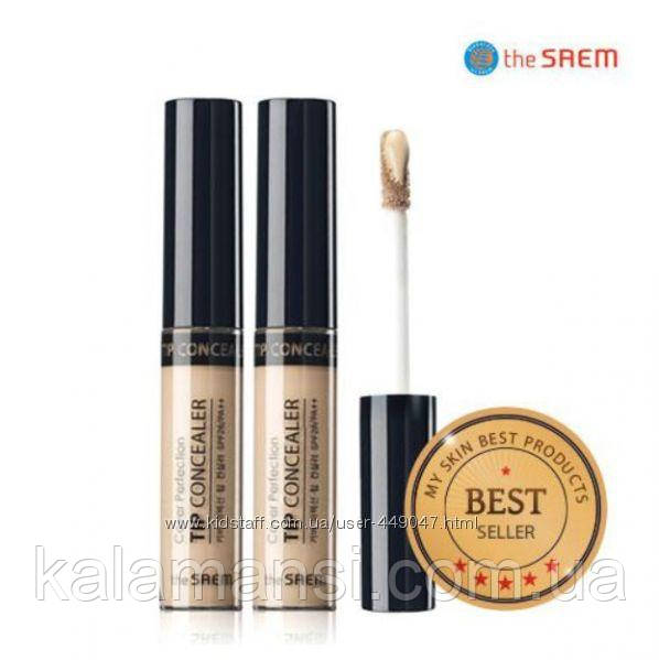 Ідеальний консилер № 1,25 The Saem Cover Perfection Tip Concealer 6. 5 г, фото 1