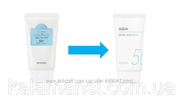 Солнцезащитный гель крем MISSHA All-around Safe Block Aqua Sun Gel SPF50+ PA++++ 50 мл - фото 3 - id-p1023517034