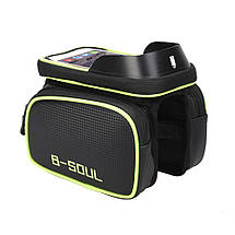 Велосумка нарамна подвійна під смартфон 6,2" (B-soul), фото 4
