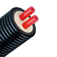 Предізольована труба AustroPUR double PE-Xa 2-25x2.3/125мм (114APE125225)