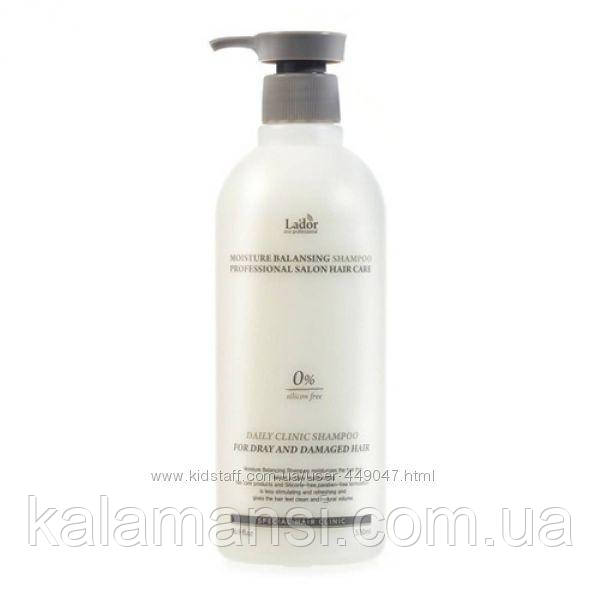 Безсиліконовий зволожувальний шампунь Lador Moisture Balancing Shampoo Professional Salon Hair Care 530 мл.
