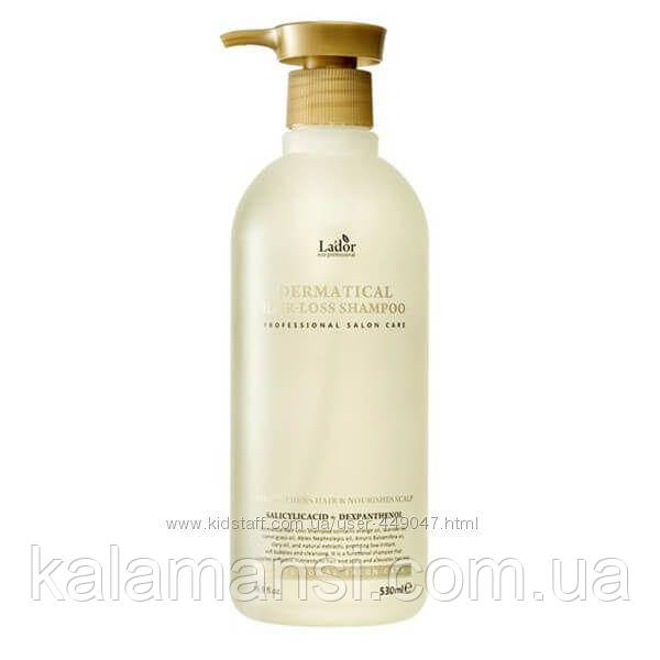 Шампунь проти випадіння волосся Lador Dermatical Hair Loss Shampoo Normal to Dry 530мл
