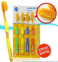 Зубні щітки з іонами золота NANO Dental Care Toothbrush Gold