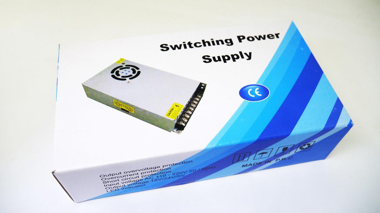 Блок живлення адаптер 12V 20A 250W S-250-12 Метал, фото 1