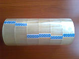 Скотч пакувальний прозорий 100 метрів міцний ширина 45 мм клейка стрічка пакувальна, фото 2